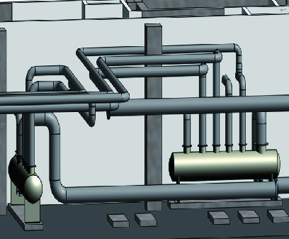 设计院提供的分集水器管道布置图